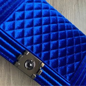 Blue Satin Purse
